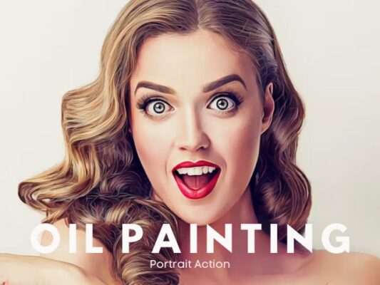 Oil Painting Portrait Action